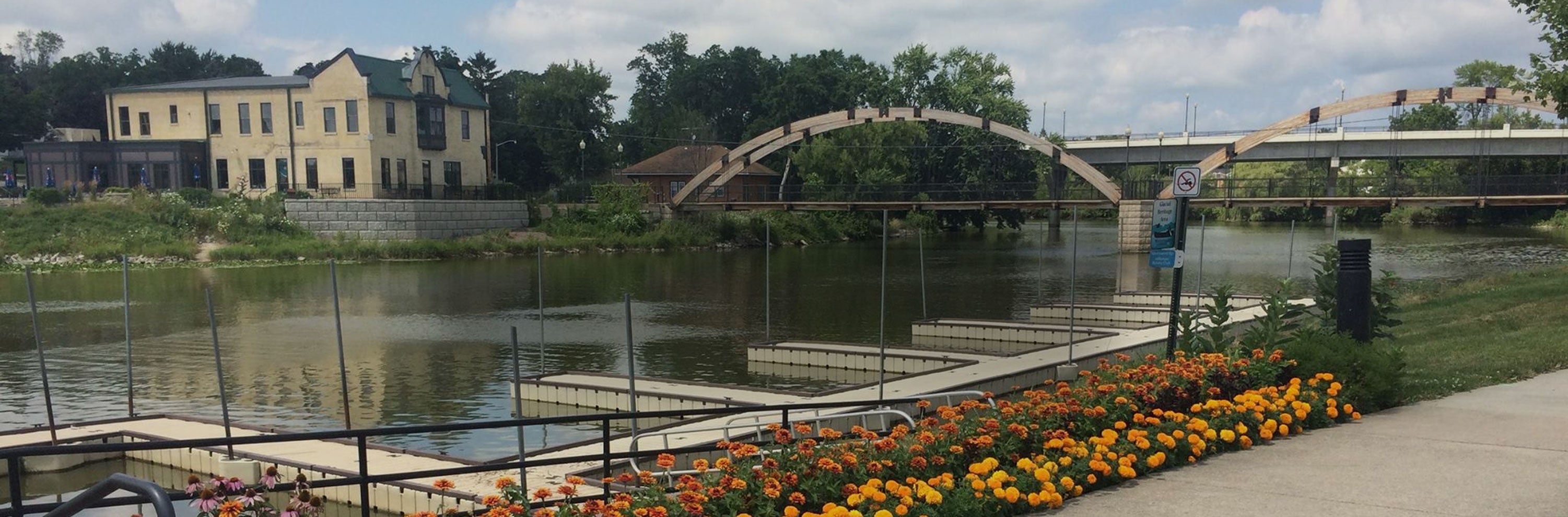 Bridge over water in Jefferson, WI
